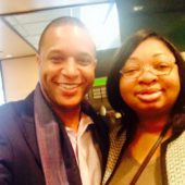 With Anchor Craig Melvin, Delta Sky Club, January 2015